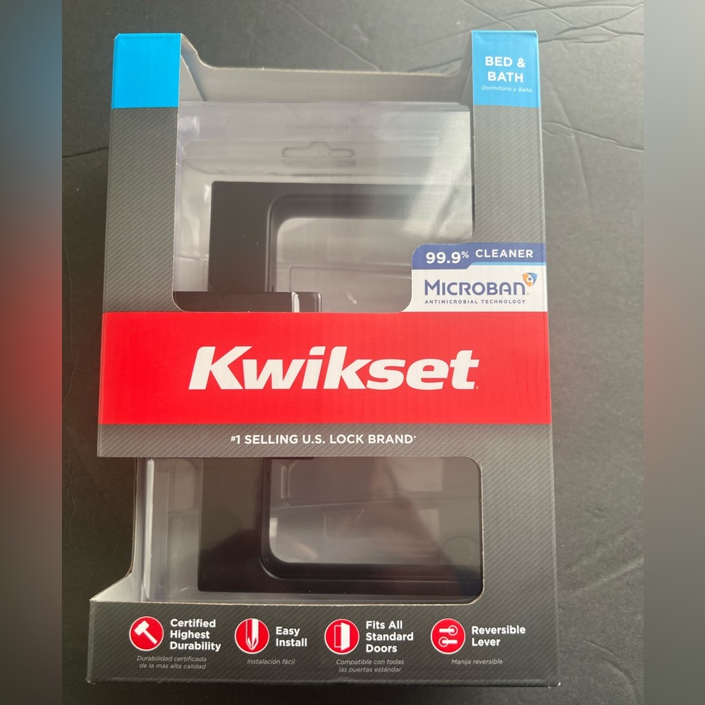 Kwikset bed and bath handles